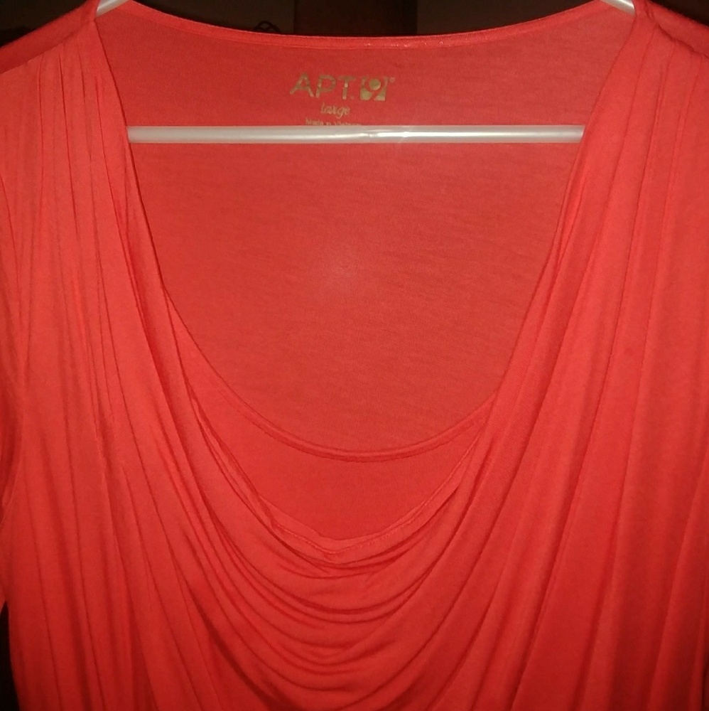 NWOT Styling Orange Night Out Shirt